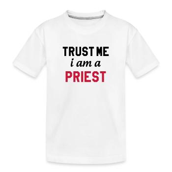 Pfarrer / Priester / Katholisch / Religion - Kinder Premium Bio T-Shirt - Weiß - Vorne