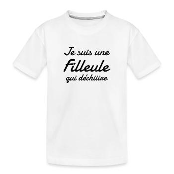 Patin / Pate / Patentochter / Patensohn - Kinder Premium Bio T-Shirt - Weiß - Vorne