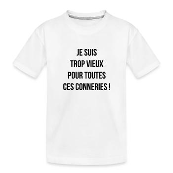 Cinema / Film / Zitat / TV-Serie - Kinder Premium Bio T-Shirt - Weiß - Vorne