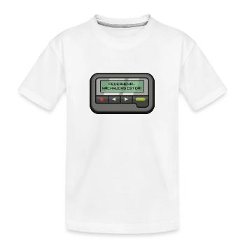Feuerwehr-Nachwuchs ist da! Pagermeldung - Kinder Premium Bio T-Shirt - Weiß - Vorne