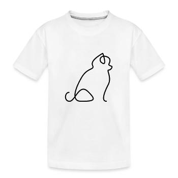 Poméranien - T-shirt bio Premium Enfant - blanc - Devant