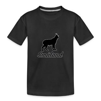 Småland Lynx Suède Région Suède Sud Aperçu - T-shirt bio Premium Enfant - noir - Devant