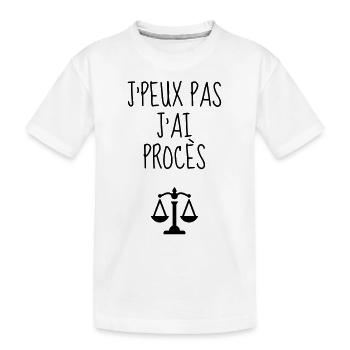 greffier / greffe / tribunal / justice / juge - T-shirt bio Premium Enfant - blanc - Devant