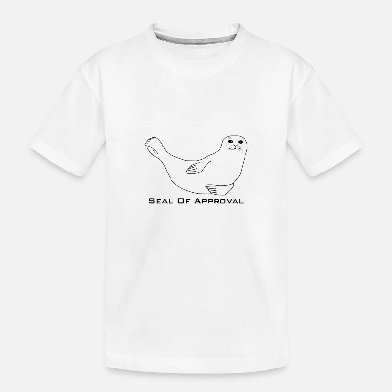 Gütesiegel - Kinder Premium Bio T-Shirt - Weiß