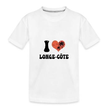 j aime le longe côte - T-shirt bio Premium Enfant - blanc - Devant