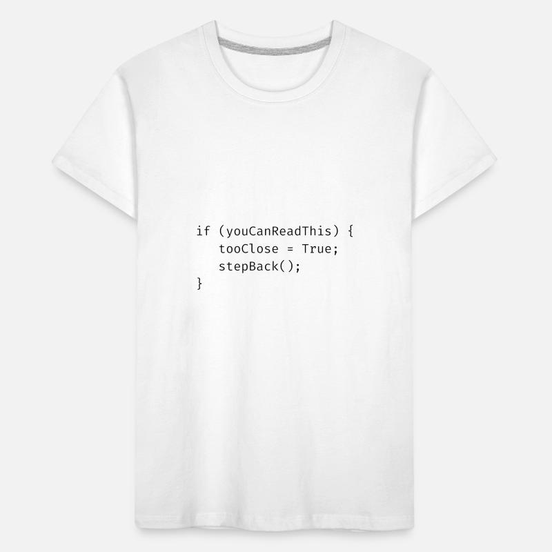 Personal space funny computer geek programmer joke Kids' Premium Organic T-Shirt