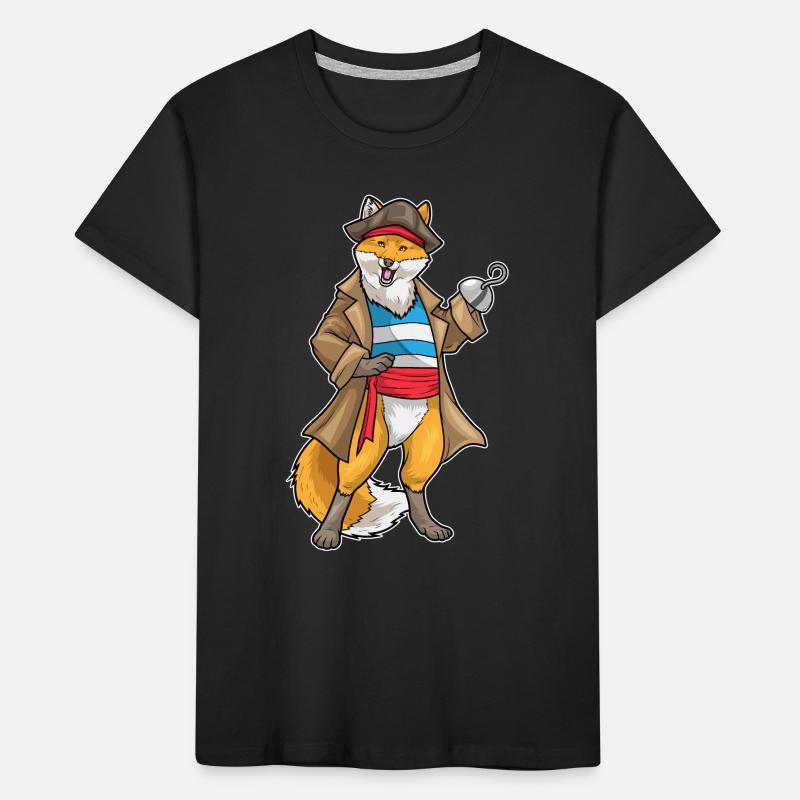 Fox Pirate Hook Hand Kids' Premium Organic T-Shirt