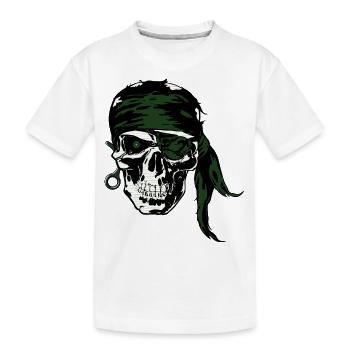 Death skull skydive - T-shirt bio Premium Enfant - blanc - Devant