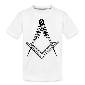 Freimaurer Orden - Kinder Premium Bio T-Shirt - Weiß - Vorne