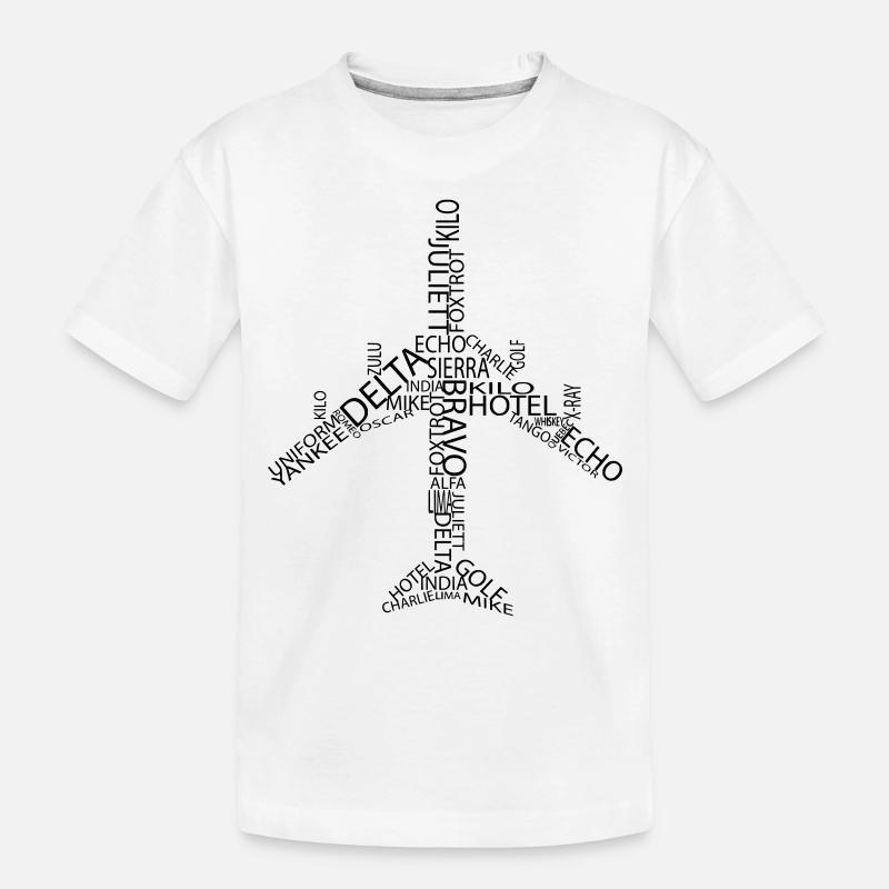 Flugzeug B747 - Kinder Premium Bio T-Shirt - Weiß