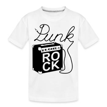 Punk Rock Amp - Kids' Premium Organic T-Shirt - white - Front