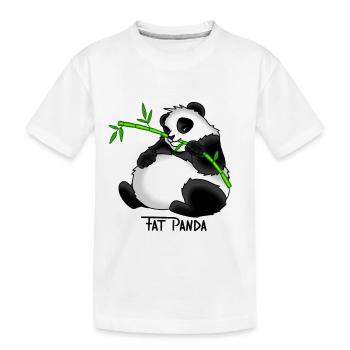 Fat Panda gift idea - Kids' Premium Organic T-Shirt - white - Front