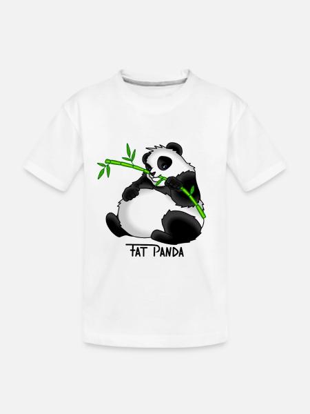 Fat Panda gift idea - Kids' Premium Organic T-Shirt - white