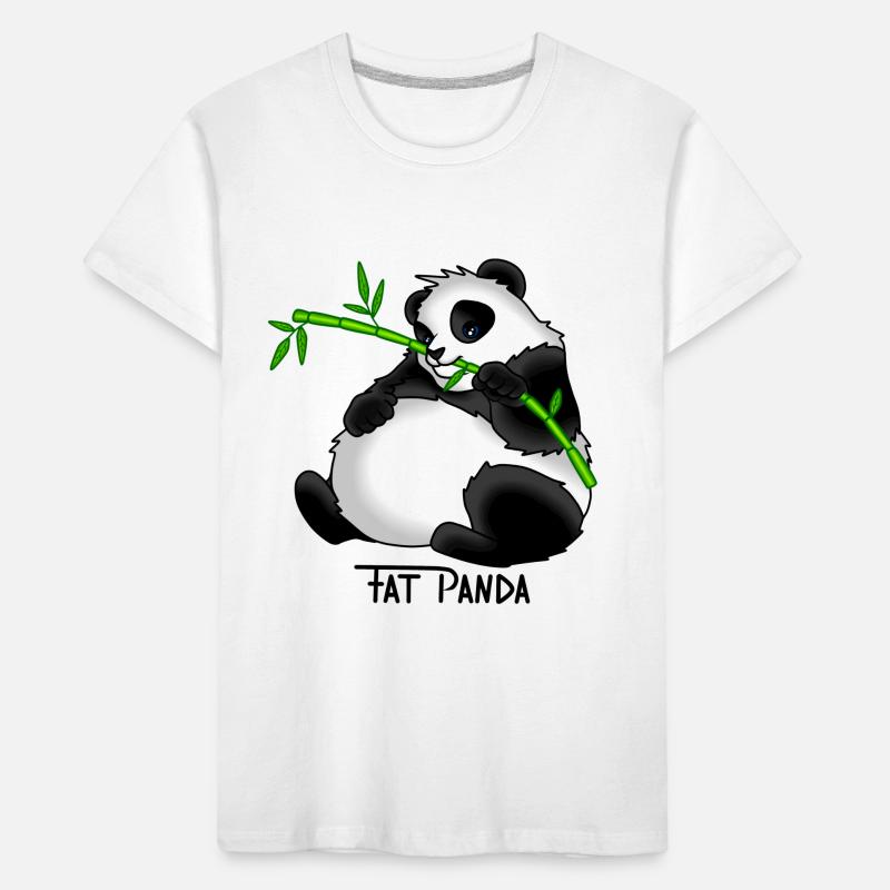 Fat Panda Geschenk Idee Kinder Premium Bio T-Shirt