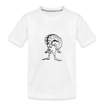 cerveau - T-shirt bio Premium Enfant - blanc - Devant