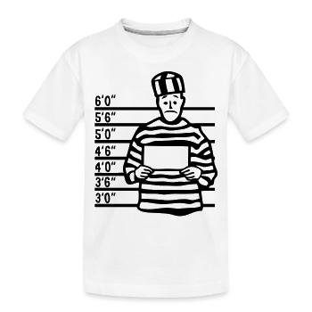 prisoner prisoner sign empty vide1 - Kids' Premium Organic T-Shirt - white - Front