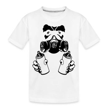 singe graffiti - T-shirt bio Premium Enfant - blanc - Devant