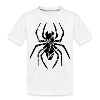 rayures fissures araignée logo design dégoûtant horreur hal - T-shirt bio Premium Enfant - blanc - Devant
