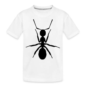 Ameise - Kinder Premium Bio T-Shirt - Weiß - Vorne