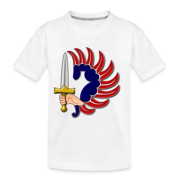 insigne paras france - T-shirt bio Premium Enfant - blanc - Devant