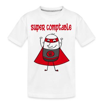 Super comptable - Kinder Premium Bio T-Shirt - Weiß - Vorne