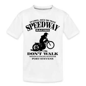 Speedway - Kids' Premium Organic T-Shirt - white - Front