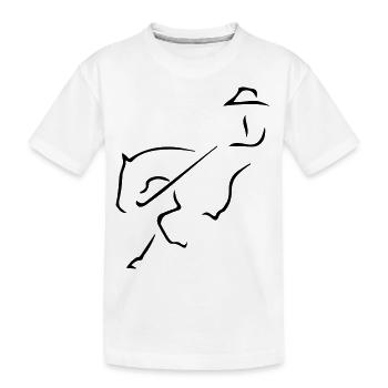 Arrêt coulissant - T-shirt bio Premium Enfant - blanc - Devant