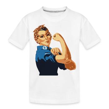 Girl Power Girl Girl Retro Vintage Trendy - T-shirt bio Premium Enfant - blanc - Devant