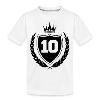 wappen 10 - Kinder Premium Bio T-Shirt - Weiß - Vorne