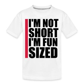 Pas court taille amusante - T-shirt bio Premium Enfant - blanc - Devant