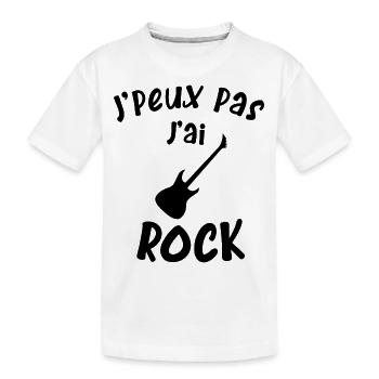 Je peux pas j'ai rock - T-shirt bio Premium Enfant - blanc - Devant