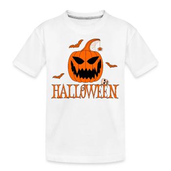 Orange d’Halloween - T-shirt bio Premium Enfant - blanc - Devant