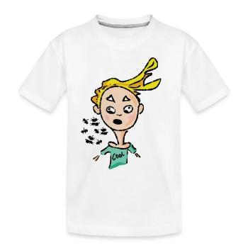 Comic Liebe - Funny Junge - Kinder Premium Bio T-Shirt - Weiß - Vorne