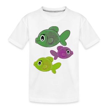 Pisces - Kids' Premium Organic T-Shirt - white - Front