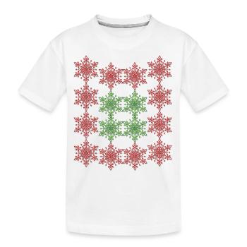 rote sterne - Kinder Premium Bio T-Shirt - Weiß - Vorne