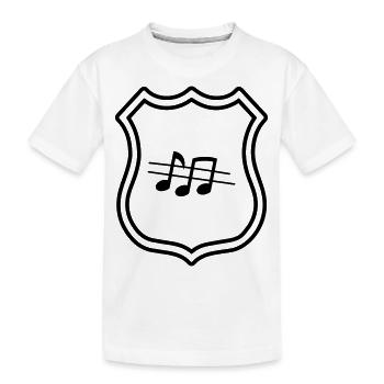 Armoiries de partitions - T-shirt bio Premium Enfant - blanc - Devant