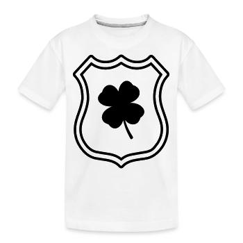 Armoiries du trèfle - T-shirt bio Premium Enfant - blanc - Devant