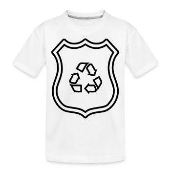 Armoiries de recyclage - T-shirt bio Premium Enfant - blanc - Devant