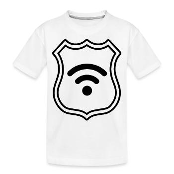 Armoiries Internet Wi-Fi - T-shirt bio Premium Enfant - blanc - Devant