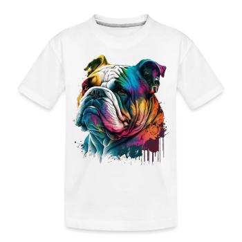 Bouledogue - T-shirt bio Premium Enfant - blanc - Devant
