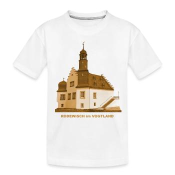 Rodewisch Schlossinsel Museum Vogtland Sachsen - Kinder Premium Bio T-Shirt - Weiß - Vorne
