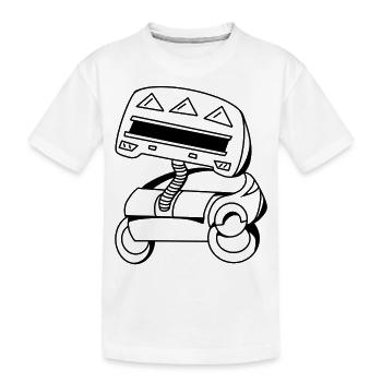Robot satellite - T-shirt bio Premium Enfant - blanc - Devant