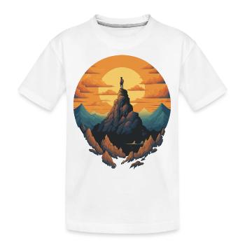 Bergsteiger - Kinder Premium Bio T-Shirt - Weiß - Vorne