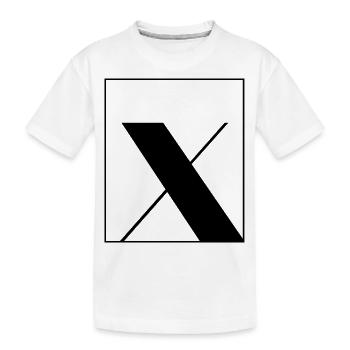 Lettre alphabet x - T-shirt bio Premium Enfant - blanc - Devant