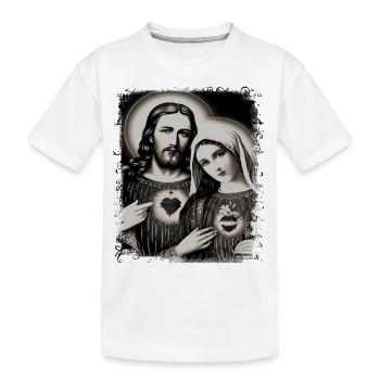 Sainte Marie Marie Vierge Marianne Vierge Marie Sainte - T-shirt bio Premium Enfant - blanc - Devant