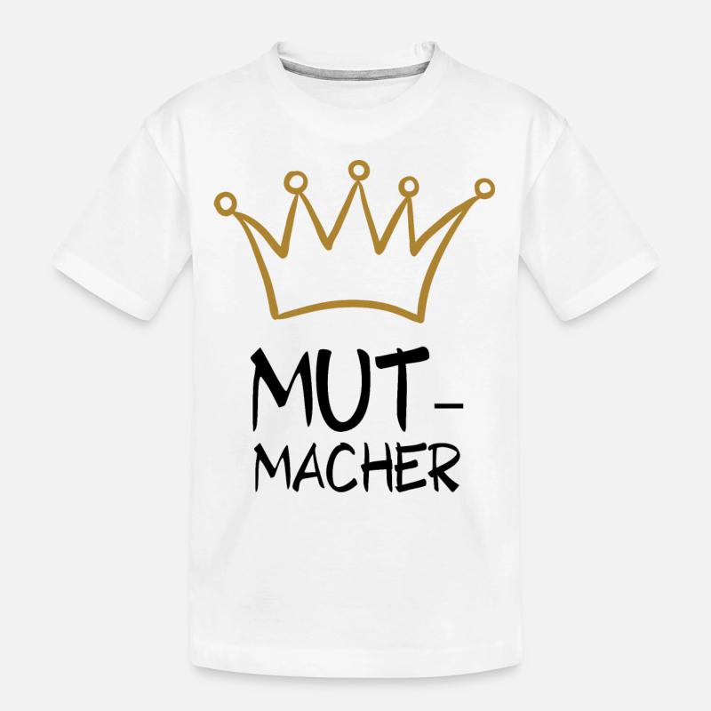 MUTMACHER 1 - Kinder Premium Bio T-Shirt - Weiß