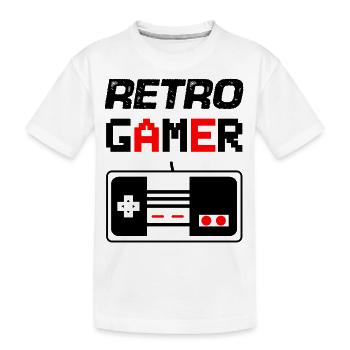 Gamer 01 - Kids' Premium Organic T-Shirt - white - Front