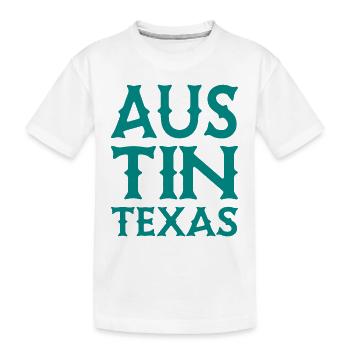 Austin - Texas - États-Unis d’Amérique - États-Unis - T-shirt bio Premium Enfant - blanc - Devant