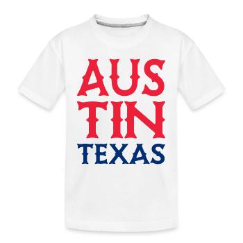Austin - Texas - États-Unis d’Amérique - États-Unis - T-shirt bio Premium Enfant - blanc - Devant