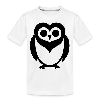 Petite chouette - T-shirt bio Premium Enfant - blanc - Devant